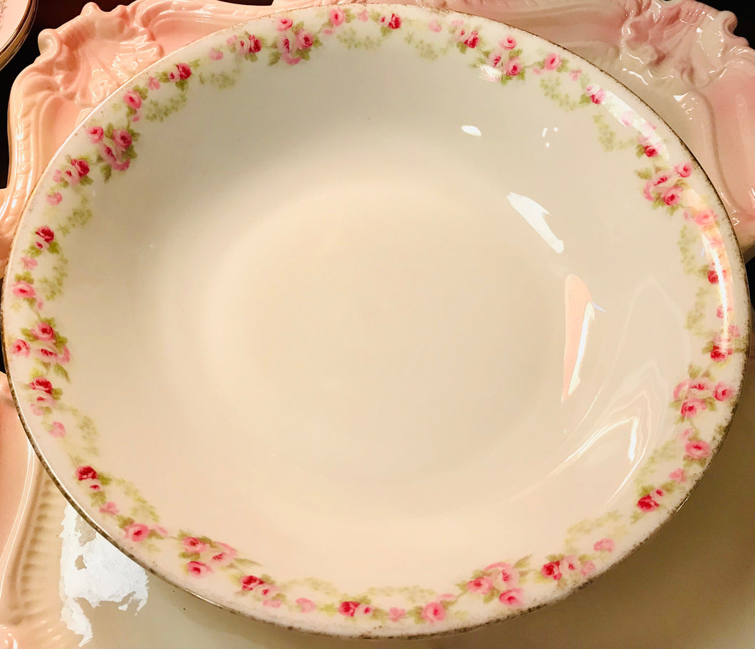 Pretty in Pink-HUB Austria Pink Rose Serving Bowl