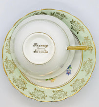 Load image into Gallery viewer, Pretty in Pink-and Green-Regency Bone China Teacup and Saucer
