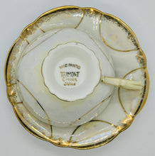Load image into Gallery viewer, SOLD! Pretty in Pink-Trimont China Japan Hand Painted Pedestal Teacup and Saucer
