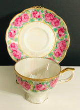 Load image into Gallery viewer, Pretty in Pink-Iridescent Pink Rose Teacup and Saucer Japan
