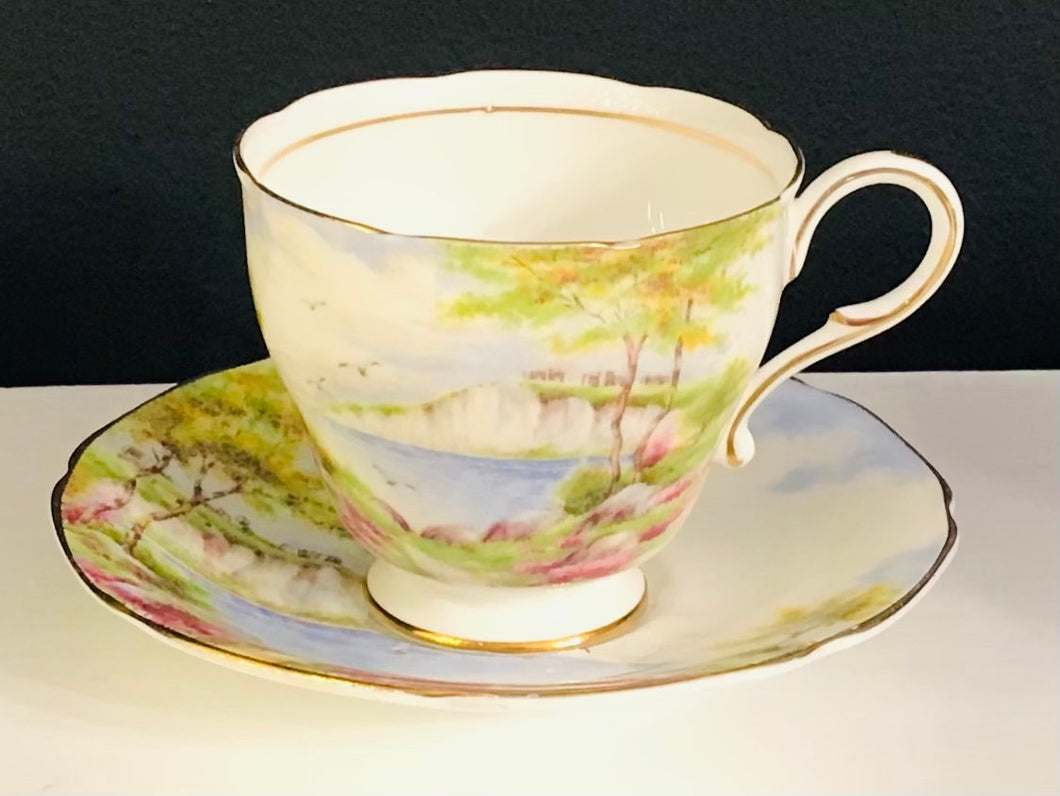 Pretty In Pink-Paragon Double Warrant Cliffs of Dover Teacup and Saucer