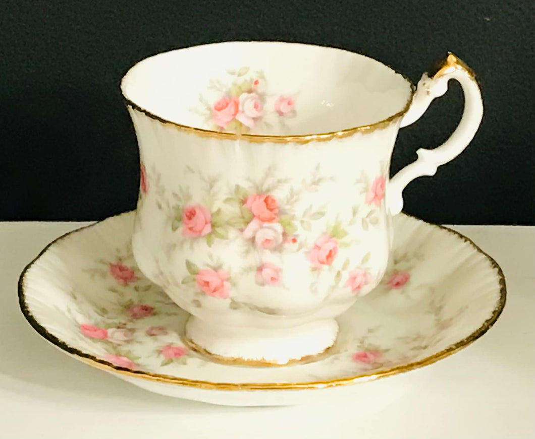 Pretty in Pink-Paragon Victoriana Rose Teacup and Saucer