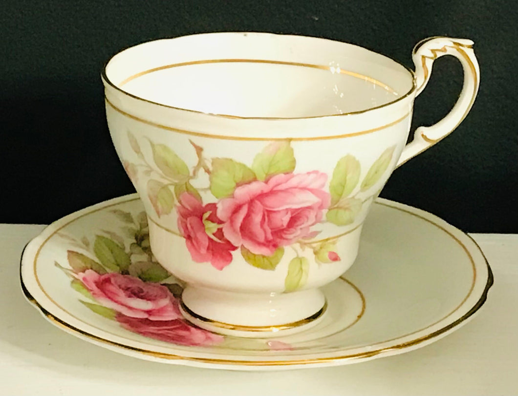 Pretty in Pink-Paragon Royal Warrant Teacup and Saucer