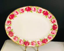 Load image into Gallery viewer, Pretty in Pink-Royal Albert Old English Rose 12.75 In x 10 Inch Platter
