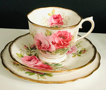 Load image into Gallery viewer, Pretty in Pink-Royal Albert American Beauty Teacup Saucer and Luncheon Plate
