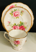 Load image into Gallery viewer, Pretty in Pink-Royal Albert American Beauty Teacup Saucer and Luncheon Plate
