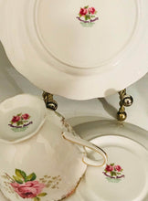 Load image into Gallery viewer, Pretty in Pink-Royal Albert American Beauty Teacup Saucer and Luncheon Plate
