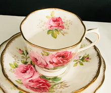 Load image into Gallery viewer, Pretty in Pink-Royal Albert American Beauty Teacup Saucer and Luncheon Plate
