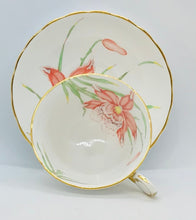 Load image into Gallery viewer, Pretty In Pink-Gorgeous Tuscan Cardinalis Teacup and Saucer
