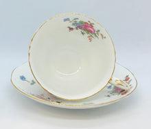 Load image into Gallery viewer, Pretty in Pink-Crown Staffordshire Floral Teacup and Saucer
