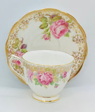 Load image into Gallery viewer, Pretty in Pink-Royal Albert  Pink Roses and Gold Teacup and Saucer
