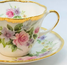 Load image into Gallery viewer, Pretty in Pink-Gorgeous Queen’s Rosina Pink Floral Teacup and Saucer
