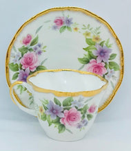 Load image into Gallery viewer, Pretty in Pink-Gorgeous Queen’s Rosina Pink Floral Teacup and Saucer
