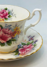 Load image into Gallery viewer, Pretty in Pink-Royal Albert England Summertime Series Chirton Teacup and Saucer
