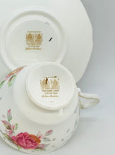 Load image into Gallery viewer, Pretty in Pink-White Paragon Golden Emblem Pedestal Teacup and Saucer
