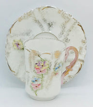 Load image into Gallery viewer, Pretty in Pink-Delicate Porcelain Demitasse Cup and Saucer
