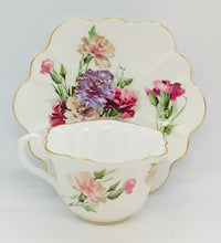 Load image into Gallery viewer, Pretty In Pink-Floral Bone China Teacup and Saucer England
