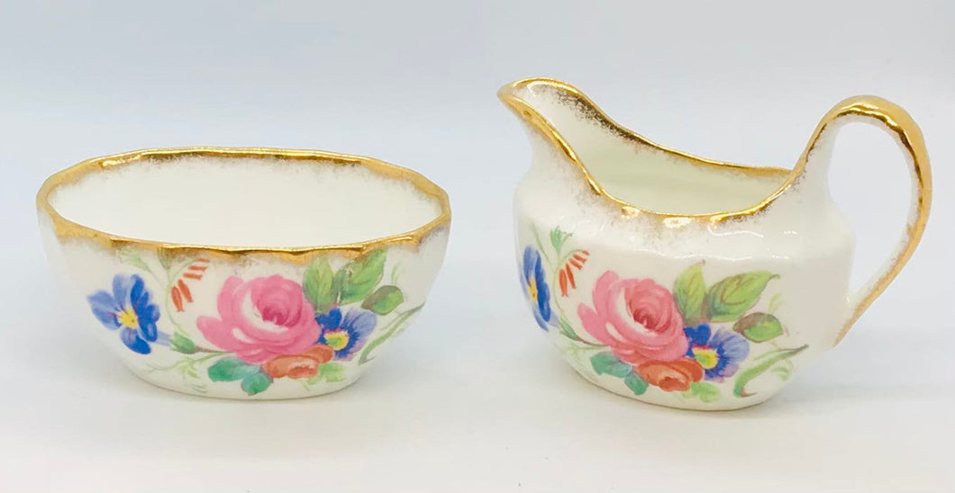 Pretty in Pink-Taylor and Kent Creamer and Sugar Bowl