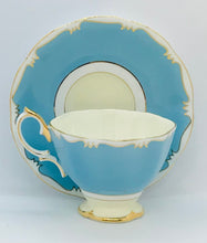 Load image into Gallery viewer, Pretty in Pink-Royal Albert  Blue and Gold Teacup and Saucer
