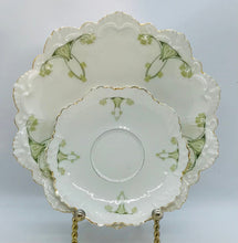 Load image into Gallery viewer, Pretty in Pink-Beautiful Antique MZ Austria Green and White Trio
