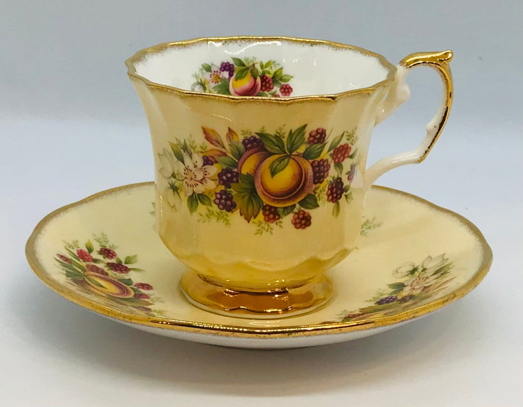 Pretty in Pink-and Yellow-Queen’s China Duo Staffordshire