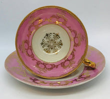 Load image into Gallery viewer, Pretty in Pink-Pretty Shafford Pedestal Teacup and Saucer Japan

