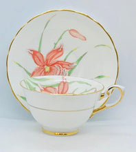 Load image into Gallery viewer, Pretty In Pink-Gorgeous Tuscan Cardinalis Teacup and Saucer
