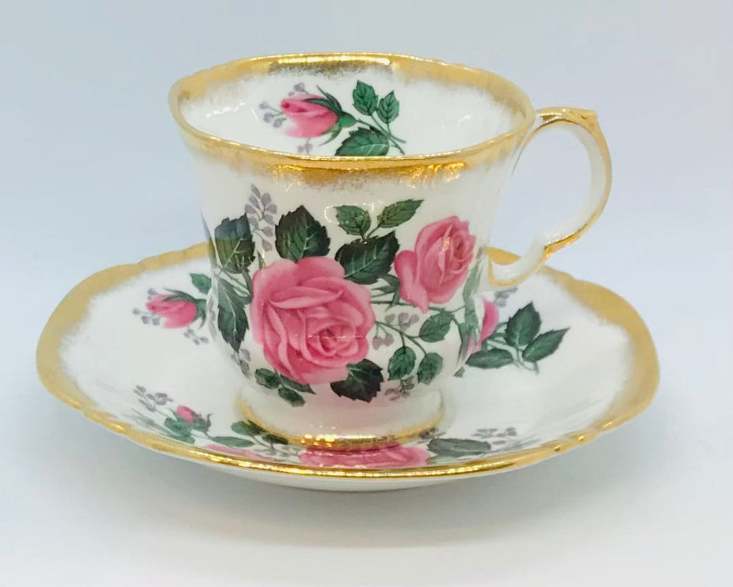 Pretty In Pink-Royal Adderley Ridgway Potteries Ltd Cup and Saucer