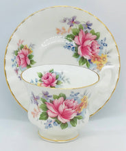 Load image into Gallery viewer, Pretty in Pink-Royal Albert England Summertime Series Chirton Teacup and Saucer

