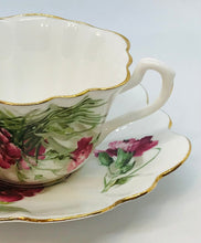 Load image into Gallery viewer, Pretty In Pink-Floral Bone China Teacup and Saucer England

