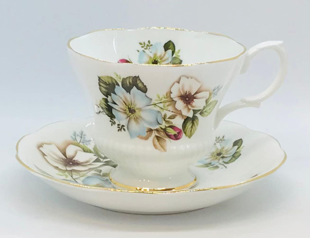 Pretty in Pink-Royal Albert Floral Teacup and Saucer