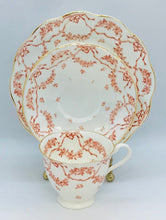 Load image into Gallery viewer, Pretty in Pink-Antique Allertons China Dora Teacup Saucer and Luncheon Plate
