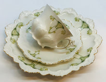 Load image into Gallery viewer, Pretty in Pink-Beautiful Antique MZ Austria Green and White Trio
