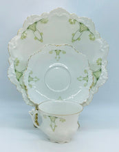 Load image into Gallery viewer, Pretty in Pink-Beautiful Antique MZ Austria Green and White Trio
